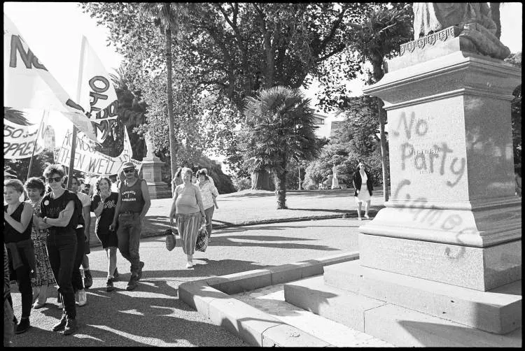 Sesquicentennial demonstration, Albert Park, 1990