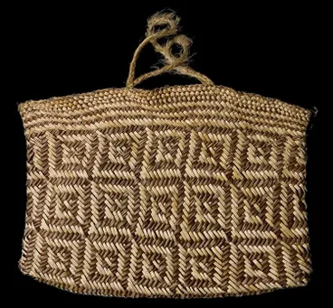 Image: Kete whakairo / patterned basket