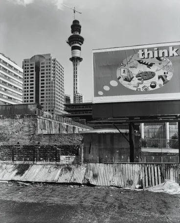 Image: Sky Tower, demolished building site