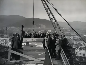 Image: Coping Stone Ceremony, 6 April 1929