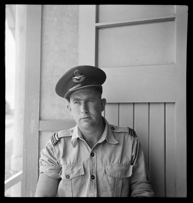 Portrtait of Flight Lieutenant RR Harcourt, BCOF headquarters Japan "Org"