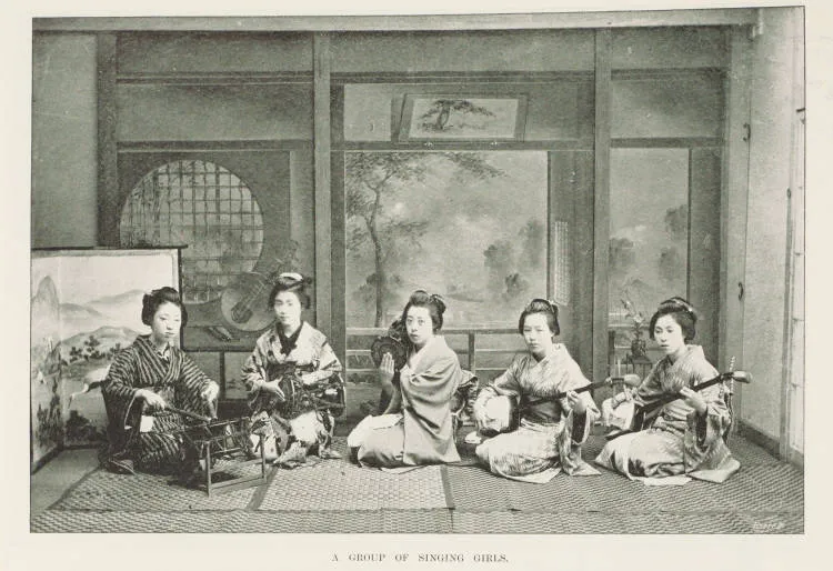 A group of sinking girls