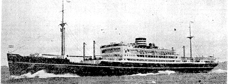 Th c Japanese motar-thip Terukuni Ma ru. (Evening Post, 22 November 1939)