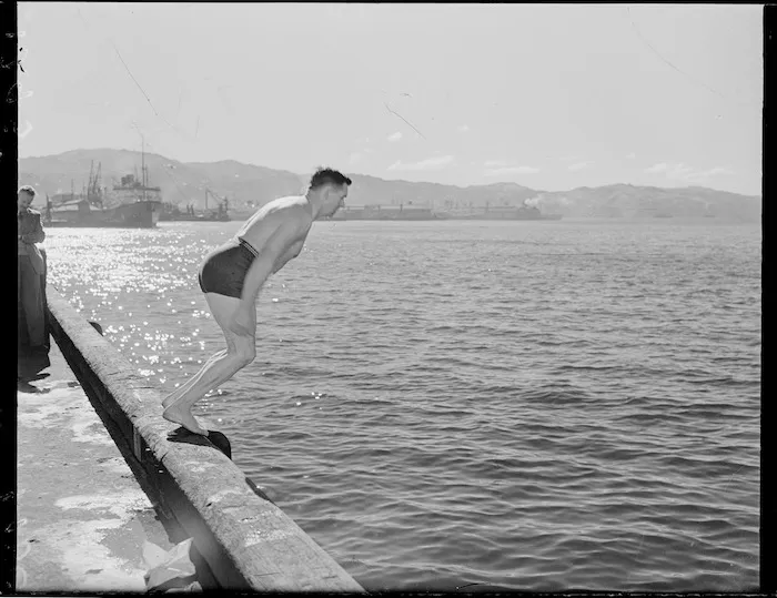 Mr Withnell's winter swim