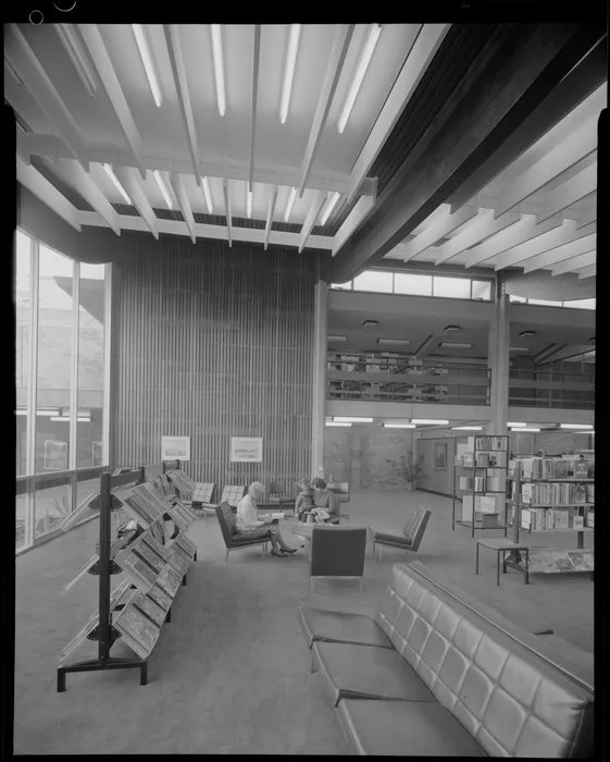Public library, interior, Gisborne