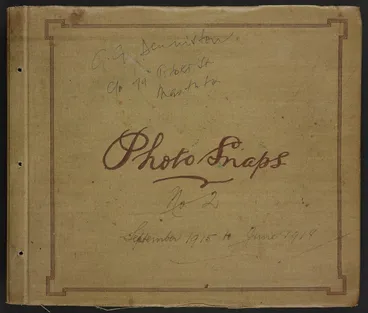 Image: A soldier's experience of the Gallipoli campaign and military life in France, September 1915 to June 1918