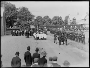 Image: Laying of the foundation stone at School House, Christ's College, Christchurch