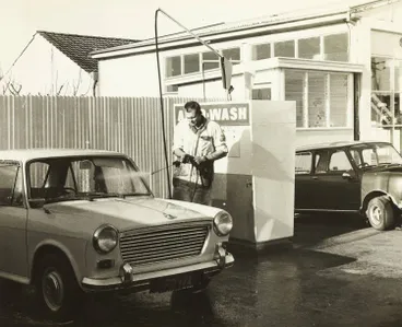 Image: 'Revolutionary new car wash', Papatoetoe, 1968