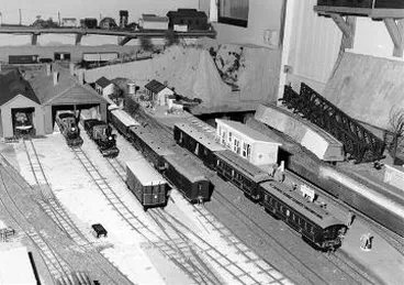 Norman Cameron's model train set Image: Norman Cameron's model train set