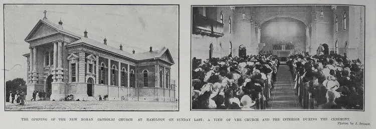 The Opening Of The New Roman Catholic Church At Hamilton On Sunday Last