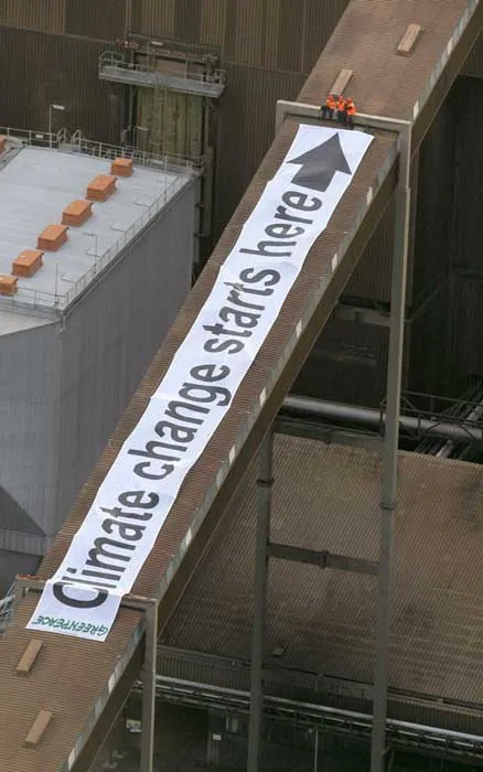 Climate change protest