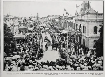 Projected Departure Of His Excellency The Governor Lord Plunket Image: Projected Departure Of His Excellency The Governor Lord Plunket