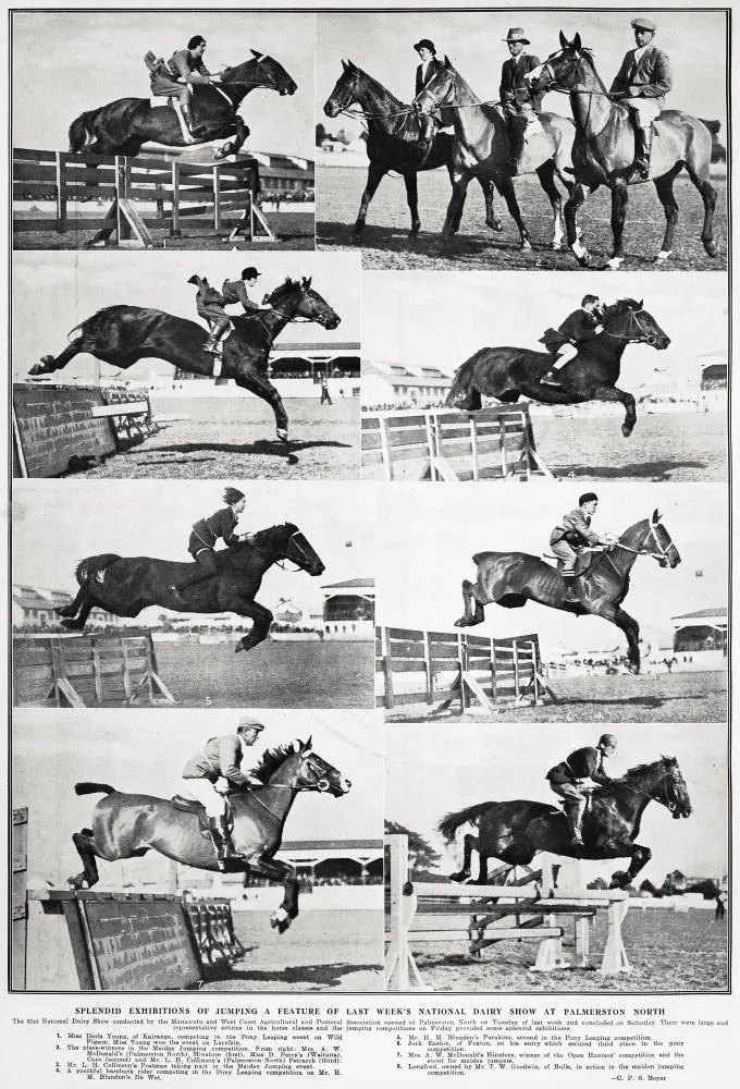 Splendid exhibitions of jumping a feature of last week's National Dairy Show at Palmerston North