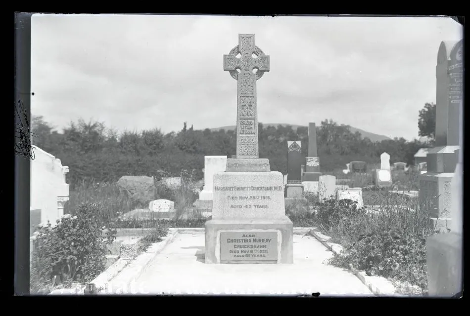Dr Maraget Cruickshank's cemetery headstone