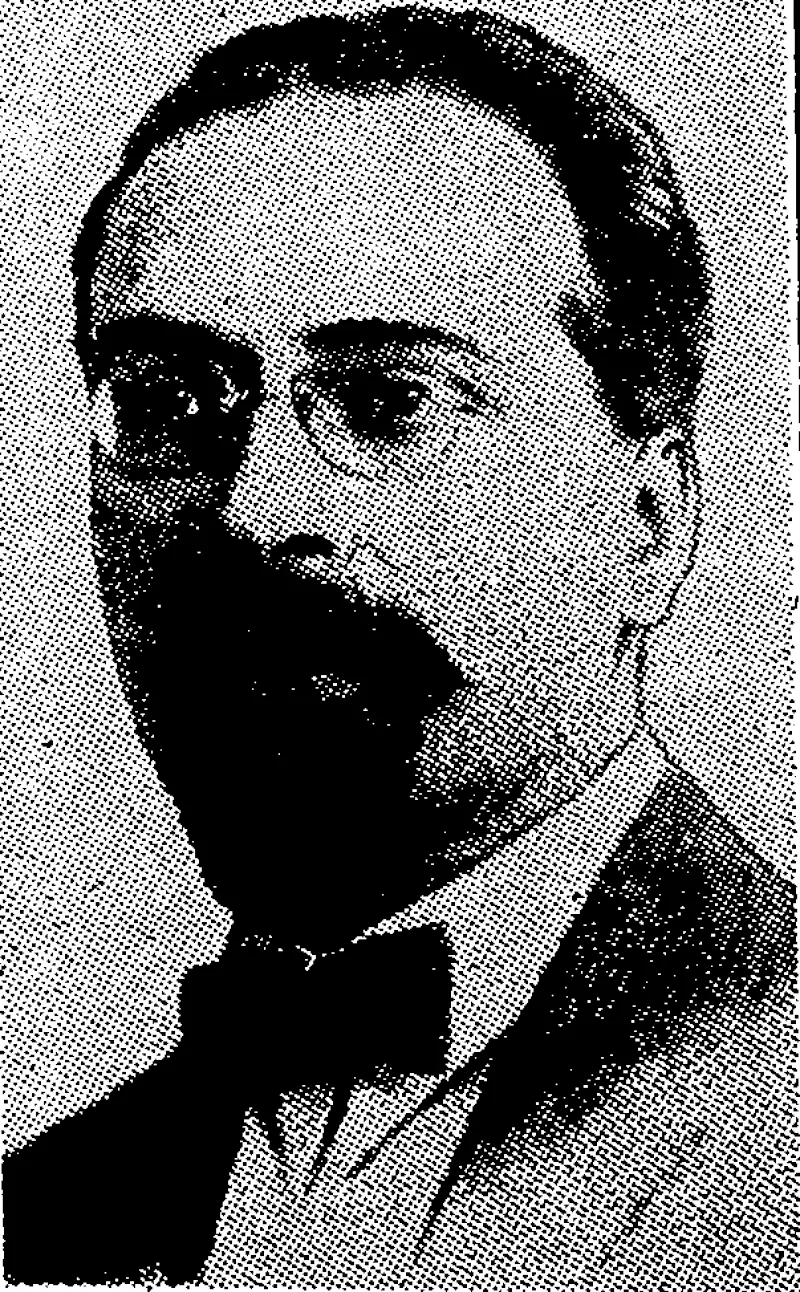if- M. £ARAKHAN, Soviet Foreign Minister, who has warned Japan that Russia objects to the occupa- – tion of Harbin. (Evening Post, 05 February 1932)