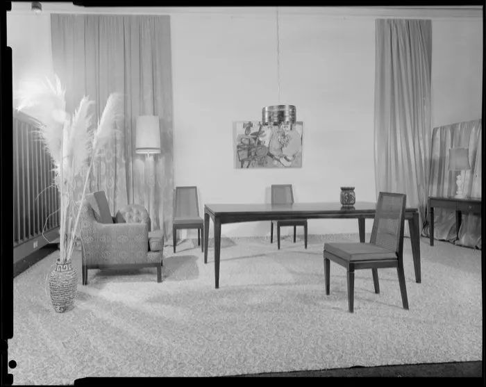 Backhouse dining room furniture, in display setting