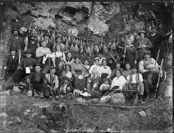 Hunting party, probably Christchurch district
