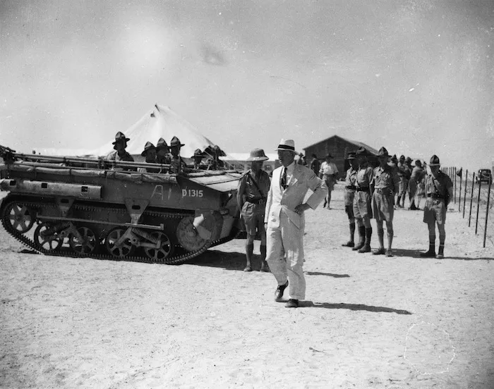 Scene in Maadi, Egypt, during Prime Minister Peter Fraser's visit to the Middle East during World War 2
