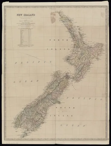 Image: New Zealand : according to The New Zealand Counties Act, 1876 / by Keith Johnston.