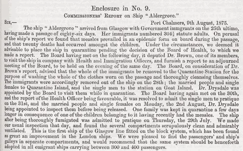 A shipboard measles epidemic