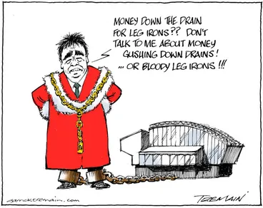 Image: Tremain, Garrick, 1941- :Leg irons. 29 June 2014