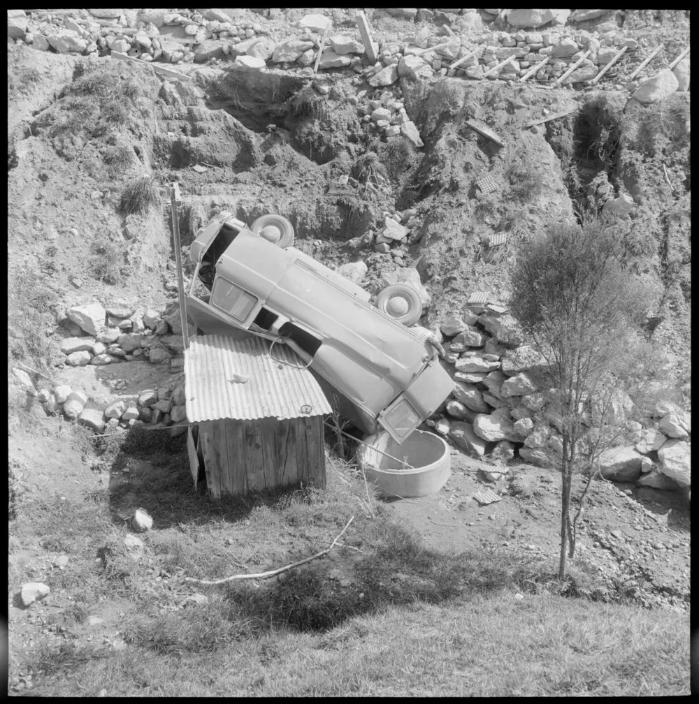 Car crash in the Kaimais