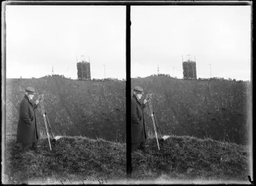 Image: Peace celebrations bonfire on Mount Eden, 1919