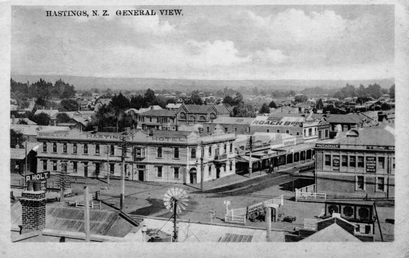Hastings General View postcard 1908