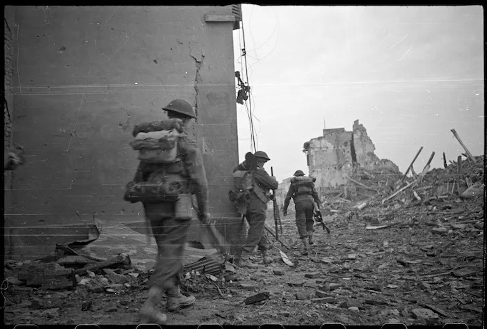 World War 2 New Zealand soldiers, Faenza, Italy