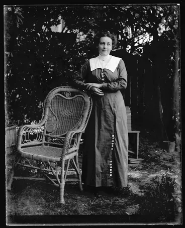 Image: Woman in garden