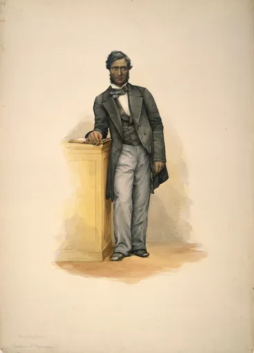 Image: [Angas, George French] 1822-1886 :Tamihana Te Rauparaha [1852]