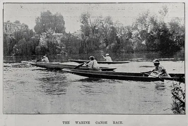 Image: The Ngāruawāhia Māori Regatta, Waikato, Auckland, Saturday March 16, 1901