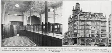 Image: New Administrative Centre of the Dominion's Banking: The Reserve Bank of New Zealand, At Wellington, Commencing Operations This Week