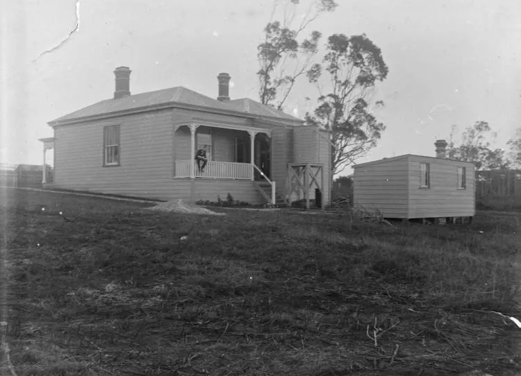 Exterior of Wilson homestead.