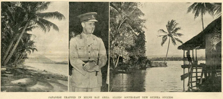 Japanese trapped in Milne Bay area: Allies' south-east New Guinea success
