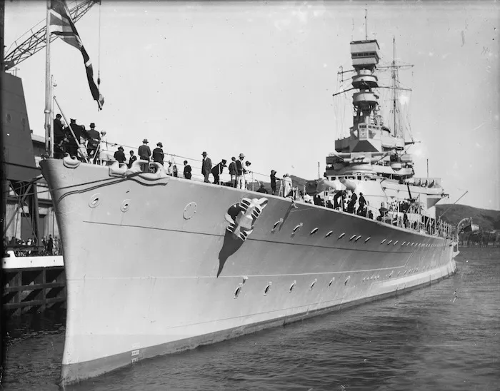 The British battlecruiser HMS Repulse