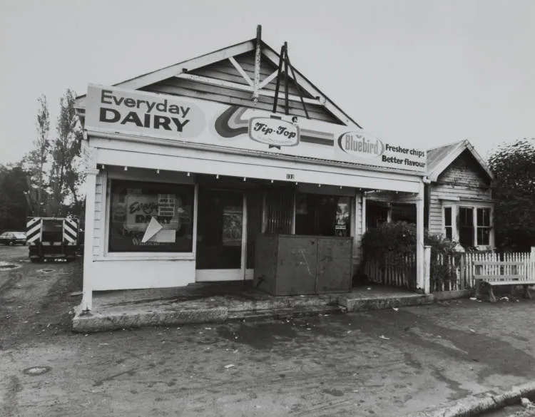Gutted dairy, Papatoetoe, 1986.