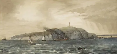 A grey day off Tiritiri