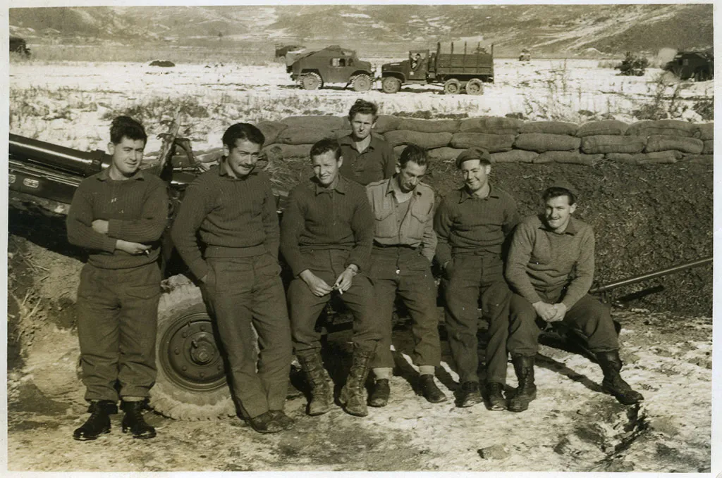 163 E Troop No. 3 gun, winter 1951