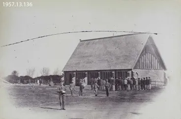 Image: Photograph: School Room Christ's College 1867