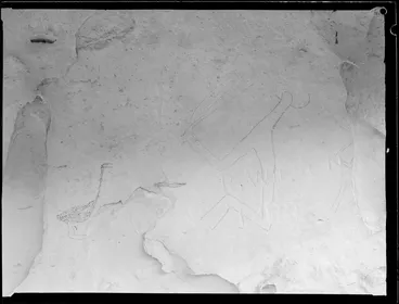 Image: Māori rock drawing