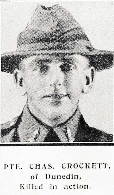 Pte. Chas. Crockett, of Dunedin, killed in action