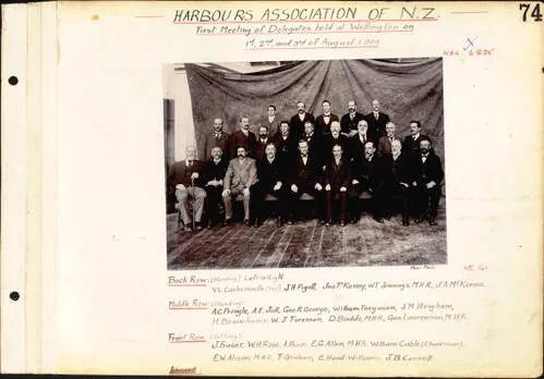Harbours Association of New Zealand, First meeting, August 1904