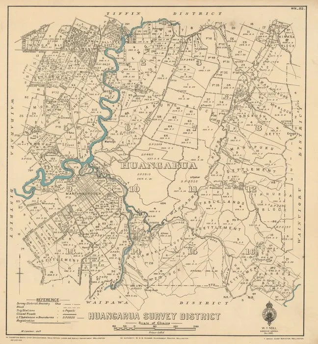 Huangarua Survey District [electronic resource] / M. Lawson, delt.