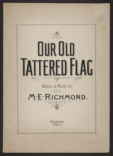 Image: Our old tattered flag / words & music by M.E. Richmond.