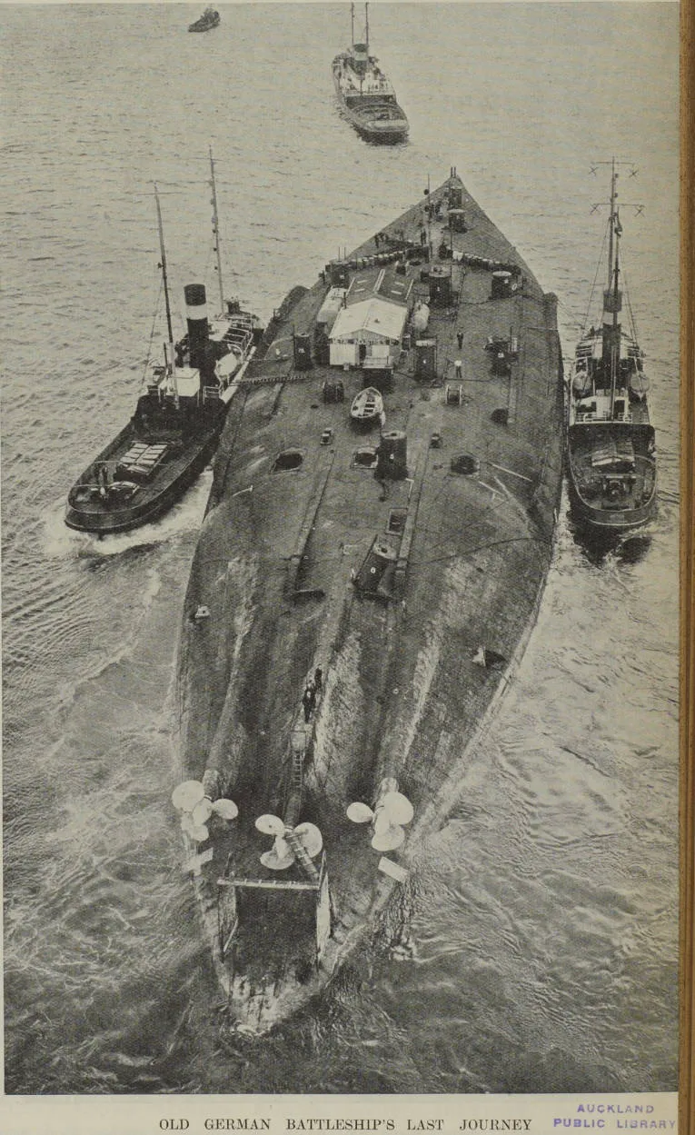 Old German Battleship's Last Journey