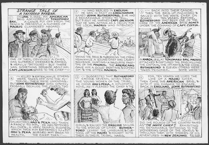 Gore, Ross Digby, 1904-1981 :Strange tale of a tattoed Pakeha [ca 1957].