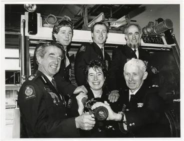 Image: The McNab family, volunteer fire fighters