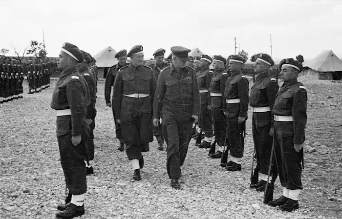 Passing out ceremony of the first all New Zealand Officer Cadets Training Unit, Taranto, Italy