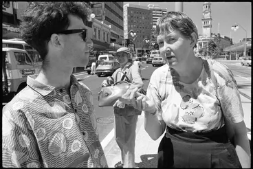 Ans Westra and Paul McCredie, Queen Street, 1989 Image: Ans Westra and Paul McCredie, Queen Street, 1989